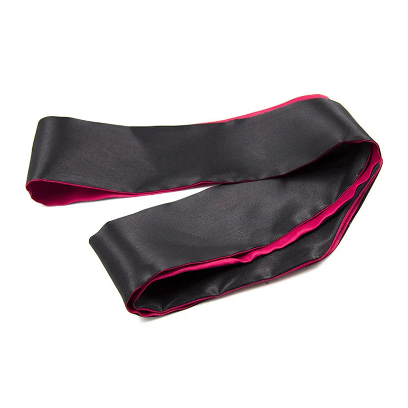 BDSM Bondage Eye Mask Satin Sex Cover Sleep Band Soft Tie Blindfold Erotic Slave Restraint Belt Sex Bondage Sex Toy