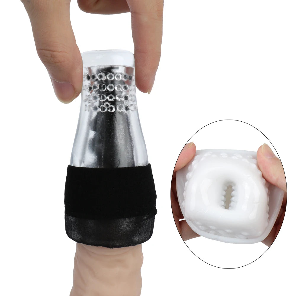 88mm Small Male Masturbator With Mesh Artificial Vaginal For Men 18 Penis Sucker Glans Sucking Cock Exerciser Delayed Sex Toys