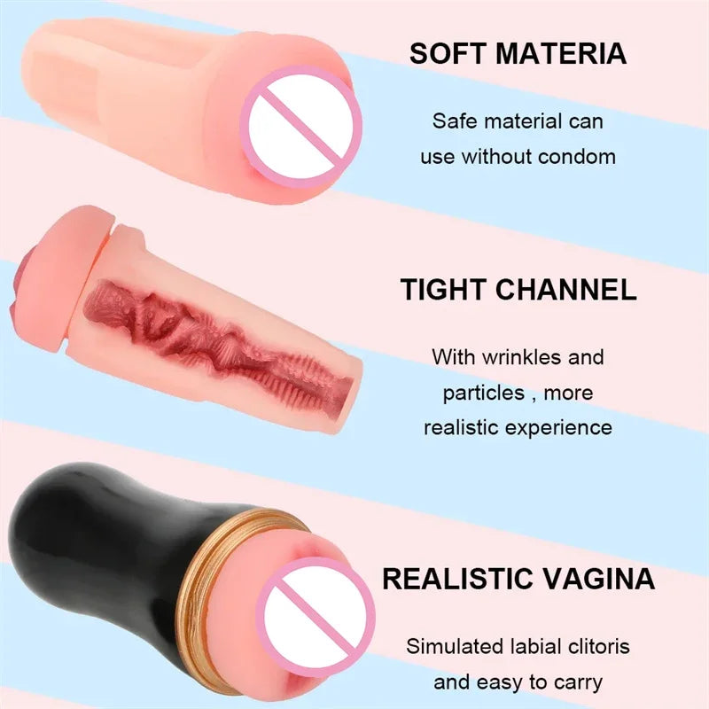 Auto Suck Masturbation Doll Artificial Vagina Anal Sex Toy Masterbate Electric Vaginass For Men Large Male Mastuburator Toys