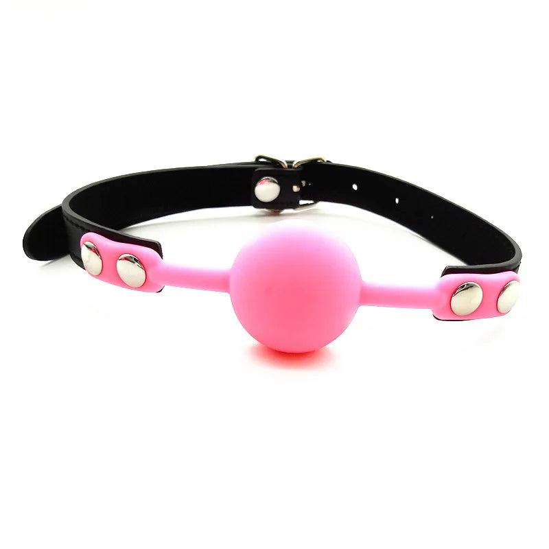 Soft Silicone Gag Ball Sex Toys Open Mouth Gag BDSM Bondage Mouth Ball Woman Couples Adult Sex Games Erotic Accessories Harness